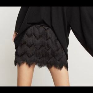 NWT BCBG Maxazria fringe skirt
